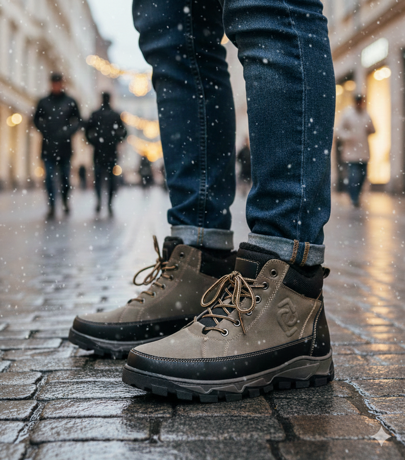 Žali pašiltinti vyriški auliniai batai „Elias“