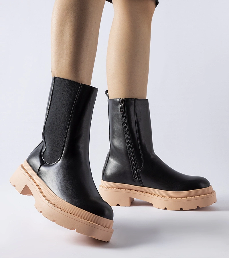 Juodi aulinukai su šviesiai rožiniu padu Garden