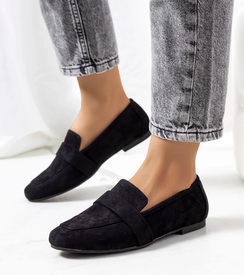 Juodi moteriški Hannah pusbačiai