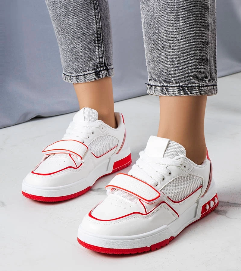 Raudoni moteriški sportiniai bateliai „Ollie“