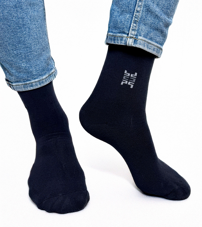 Tamsiai mėlynos vyriškos šiltos kojinės Narus