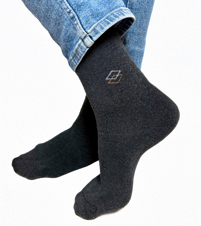 Tamsiai pilkos vyriškos šiltos kojinės Narus